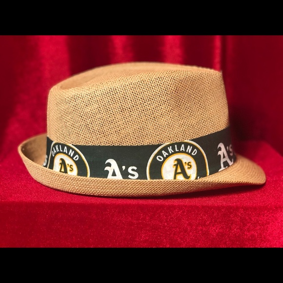 Oakland A’s tan fedora main image 4